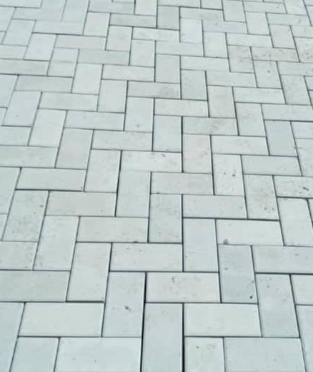 Piso intertravado aplicado